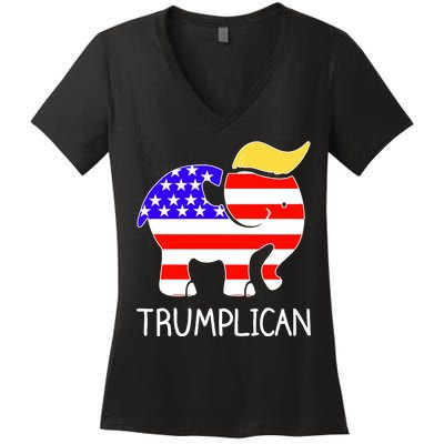 Donald Trump Trumplican 2020 Election Women's V-Neck T-Shirt