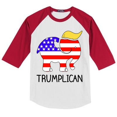 Donald Trump Trumplican 2020 Election Kids Colorblock Raglan Jersey