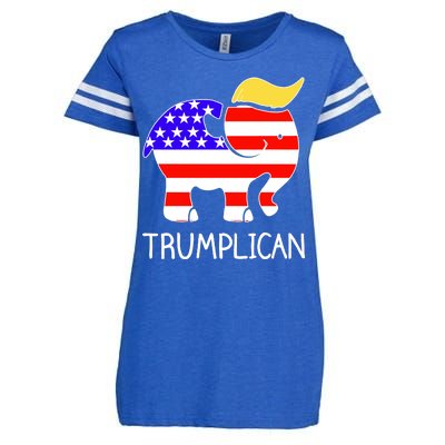 Donald Trump Trumplican 2020 Election Enza Ladies Jersey Football T-Shirt