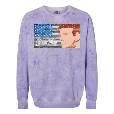 Donald Trump United States Flag Abstract President Colorblast Crewneck Sweatshirt