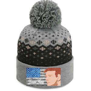 Donald Trump United States Flag Abstract President The Baniff Cuffed Pom Beanie