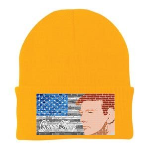 Donald Trump United States Flag Abstract President Knit Cap Winter Beanie