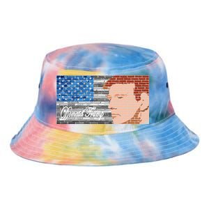 Donald Trump United States Flag Abstract President Tie Dye Newport Bucket Hat