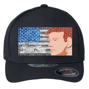 Donald Trump United States Flag Abstract President Flexfit Unipanel Trucker Cap