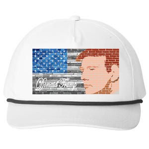 Donald Trump United States Flag Abstract President Snapback Five-Panel Rope Hat