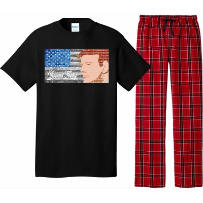 Donald Trump United States Flag Abstract President Pajama Set