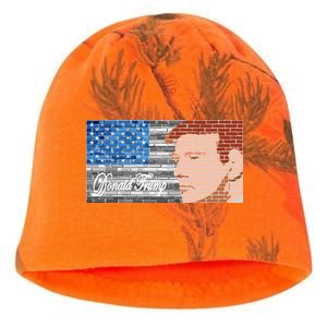 Donald Trump United States Flag Abstract President Kati - Camo Knit Beanie