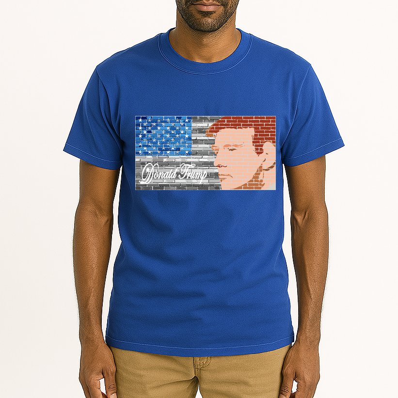 Donald Trump United States Flag Abstract President Tall T-Shirt