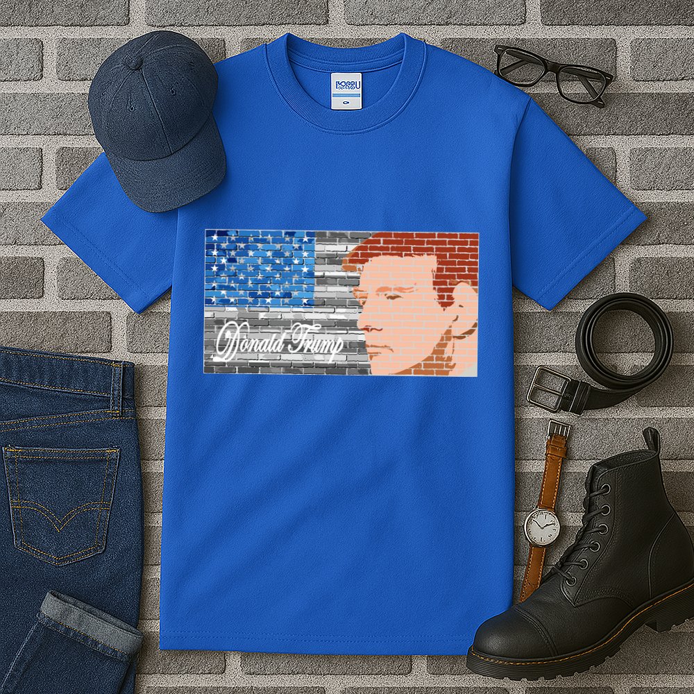 Donald Trump United States Flag Abstract President Tall T-Shirt