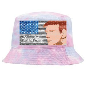 Donald Trump United States Flag Abstract President Tie-Dyed Bucket Hat