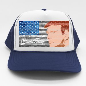 Donald Trump United States Flag Abstract President Trucker Hat