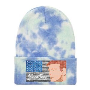 Donald Trump United States Flag Abstract President Tie Dye 12in Knit Beanie