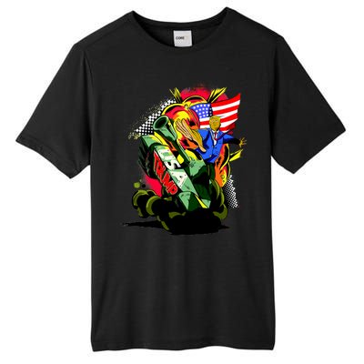 Donald Trump USA Army Tank 2020 President Tall Fusion ChromaSoft Performance T-Shirt