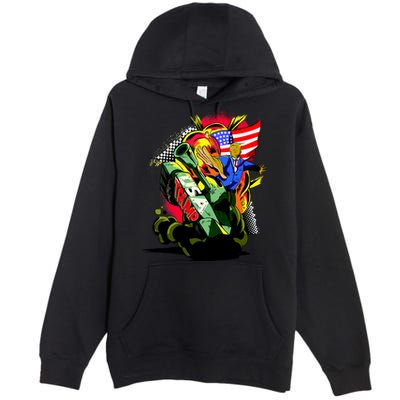 Donald Trump USA Army Tank 2020 President Premium Pullover Hoodie