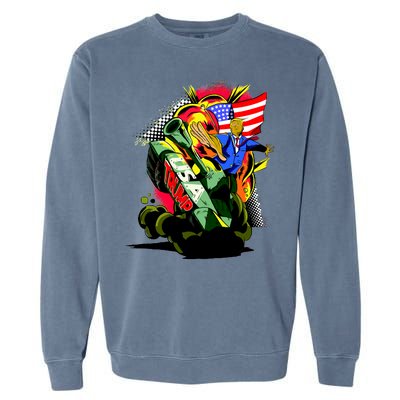 Donald Trump USA Army Tank 2020 President Garment-Dyed Sweatshirt