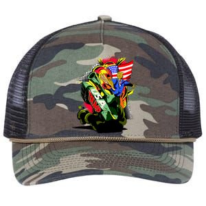 Donald Trump USA Army Tank 2020 President Retro Rope Trucker Hat Cap