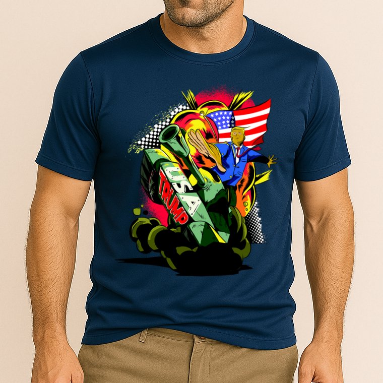 Donald Trump USA Army Tank 2020 President Cooling Performance Crew T-Shirt