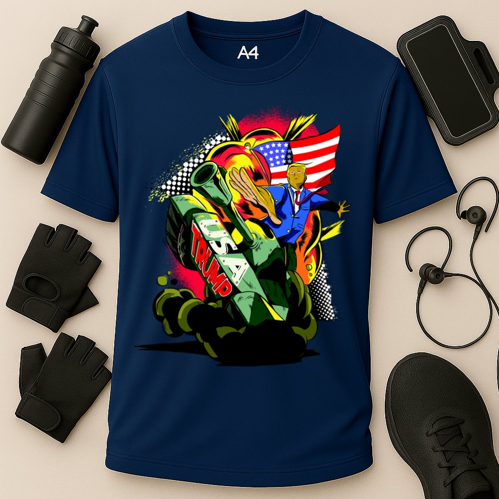 Donald Trump USA Army Tank 2020 President Cooling Performance Crew T-Shirt