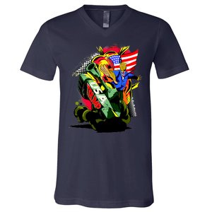 Donald Trump USA Army Tank 2020 President V-Neck T-Shirt