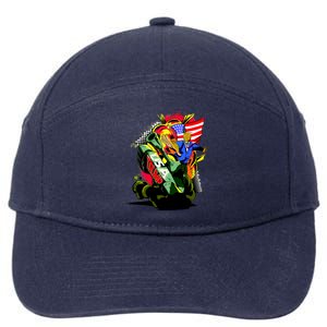 Donald Trump USA Army Tank 2020 President 7-Panel Snapback Hat