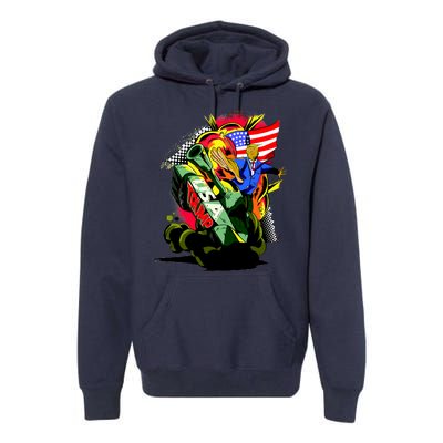 Donald Trump USA Army Tank 2020 President Premium Hoodie