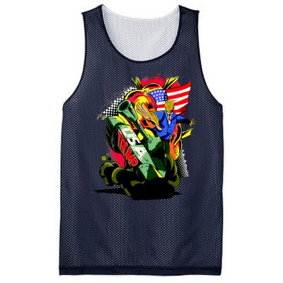 Donald Trump USA Army Tank 2020 President Mesh Reversible Basketball Jersey Tank