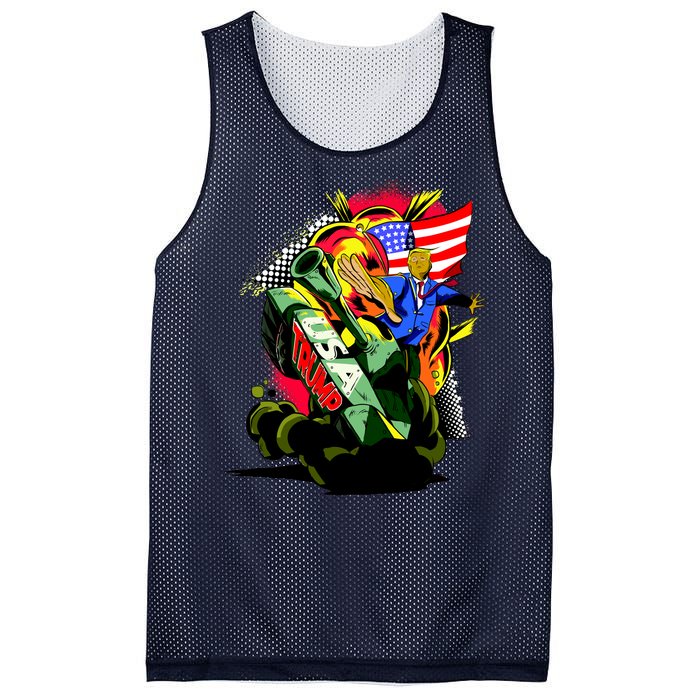 Donald Trump USA Army Tank 2020 President Mesh Reversible Basketball Jersey Tank