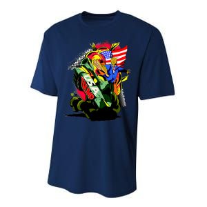 Donald Trump USA Army Tank 2020 President Performance Sprint T-Shirt