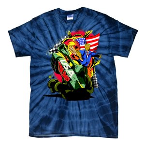 Donald Trump USA Army Tank 2020 President Tie-Dye T-Shirt