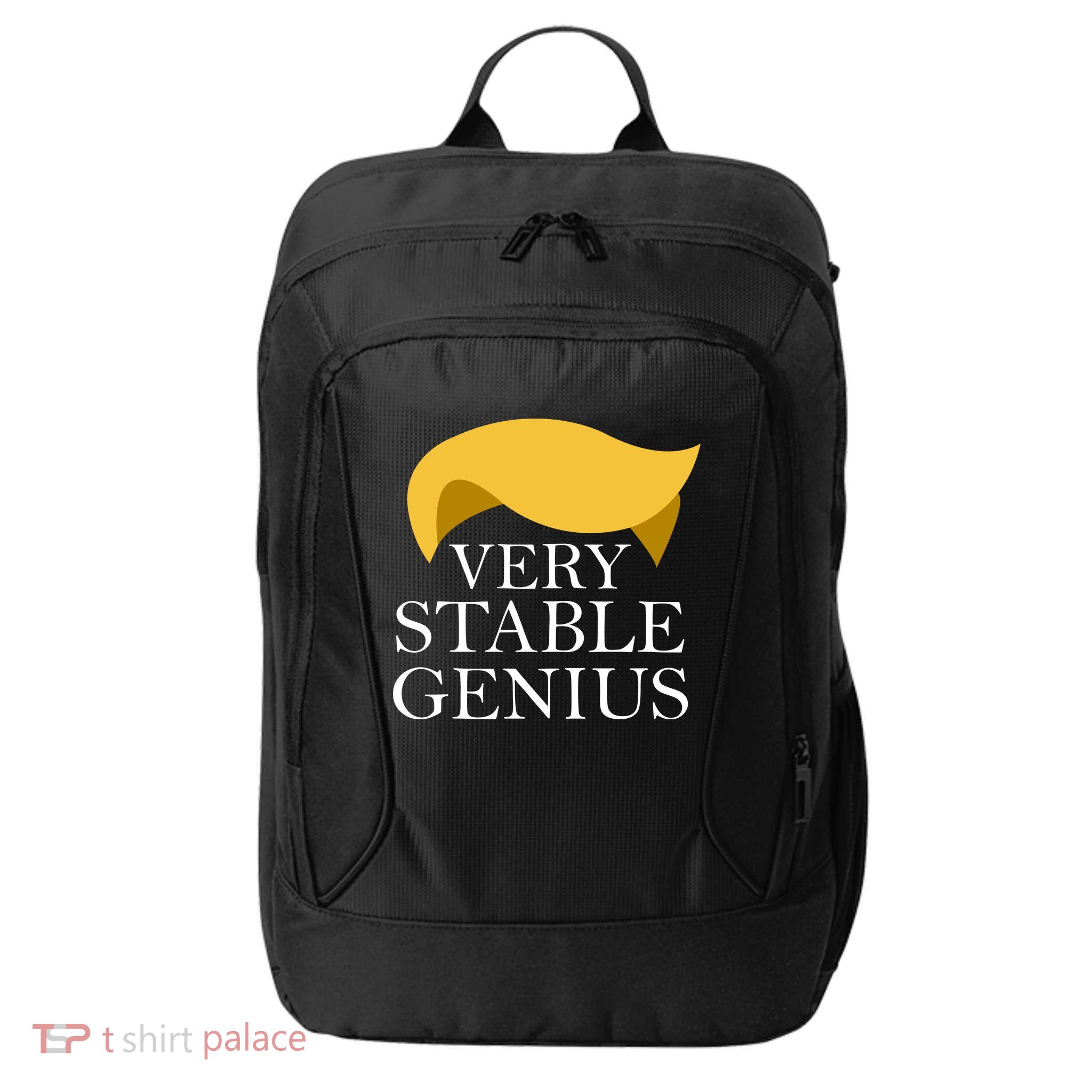 Donald Trump Very Stable Genius City Backpack