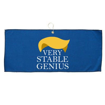 Donald Trump Very Stable Genius Large Microfiber Waffle Golf Towel