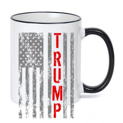 Donald Trump Vintage USA Flag 11oz Black Color Changing Mug