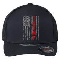 Donald Trump Vintage USA Flag Flexfit Unipanel Trucker Cap