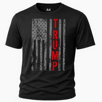 Donald Trump Vintage USA Flag Performance Shirt