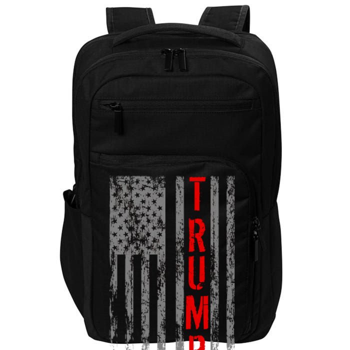 Donald Trump Vintage USA Flag Impact Tech Backpack