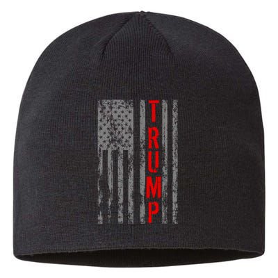 Donald Trump Vintage USA Flag Sustainable Beanie