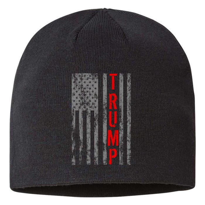 Donald Trump Vintage USA Flag Sustainable Beanie