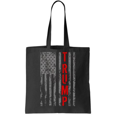 Donald Trump Vintage USA Flag Tote Bag