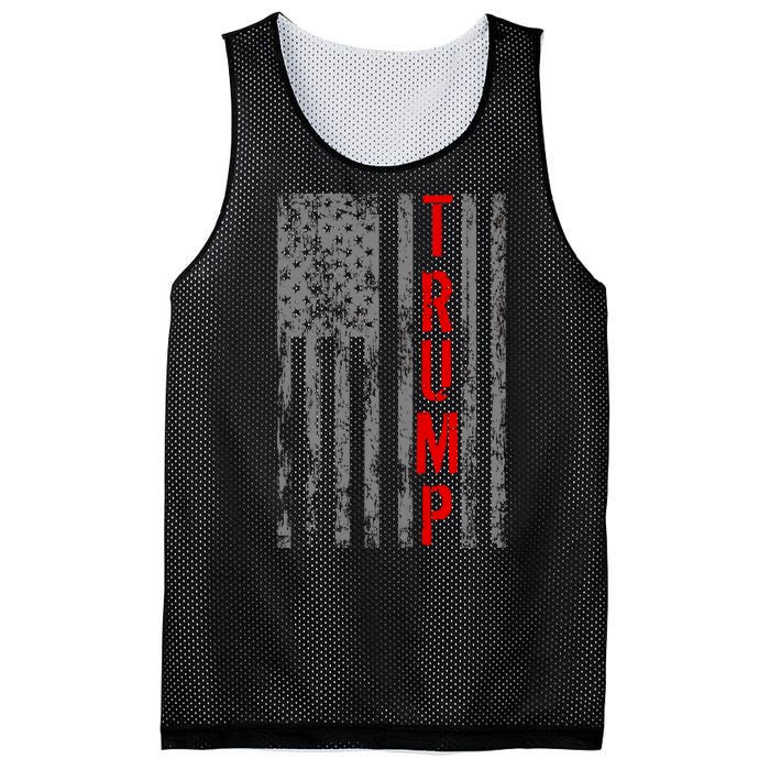 Donald Trump Vintage USA Flag Mesh Reversible Basketball Jersey Tank