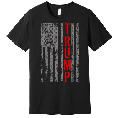 Donald Trump Vintage USA Flag Premium T-Shirt