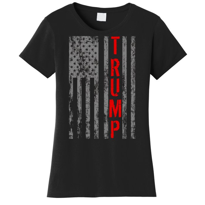 Donald Trump Vintage USA Flag Women's T-Shirt