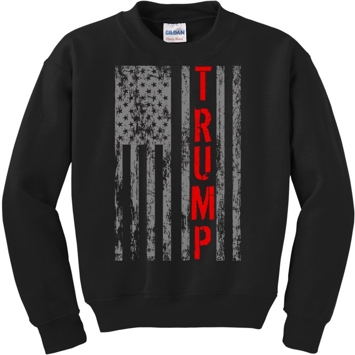 Donald Trump Vintage USA Flag Kids Sweatshirt