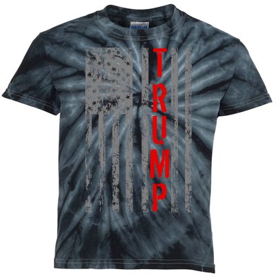 Donald Trump Vintage USA Flag Kids Tie-Dye T-Shirt