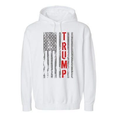 Donald Trump Vintage USA Flag Garment-Dyed Fleece Hoodie