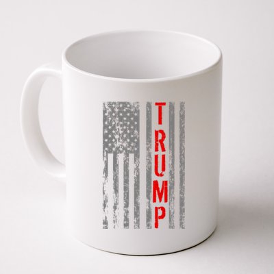 Donald Trump Vintage USA Flag Coffee Mug