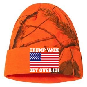 Donald Trump Won Get Over It! USA Flag 45th President Kati Licensed 12" Camo Beanie