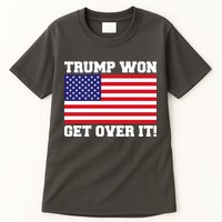 Donald Trump Won Get Over It! USA Flag 45th President Tall T-Shirt