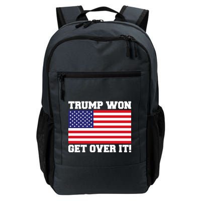 Donald Trump Won Get Over It! USA Flag 45th President Backpack