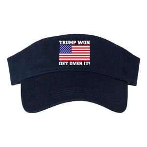 Donald Trump Won Get Over It! USA Flag 45th President Valucap Bio-Washed Visor