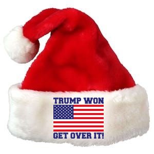 Donald Trump Won Get Over It! USA Flag 45th President Premium Christmas Santa Hat